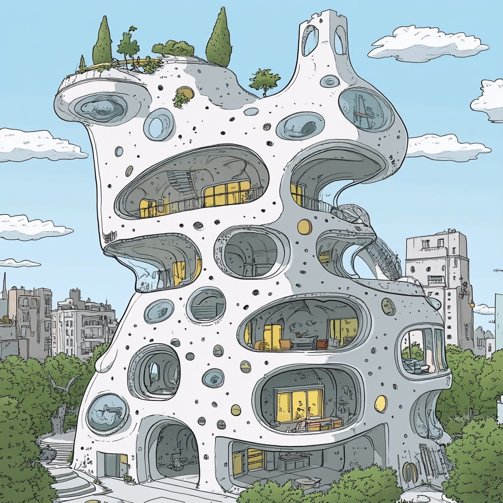 Philippe Geluck Midjourney AI style | Illustrators | Midlibrary