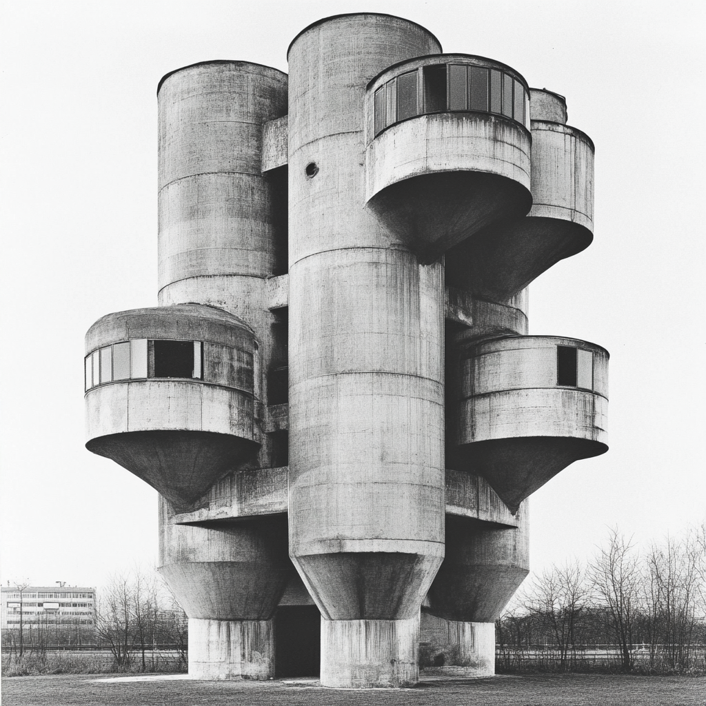 Hilla Becher Midjourney AI style | Photographers | Midlibrary