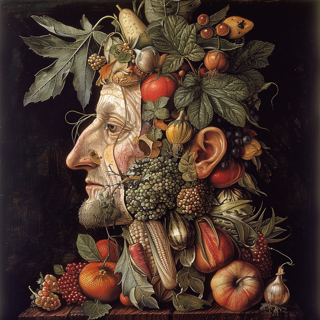 Giuseppe Arcimboldo Midjourney AI style | Painters | Midlibrary