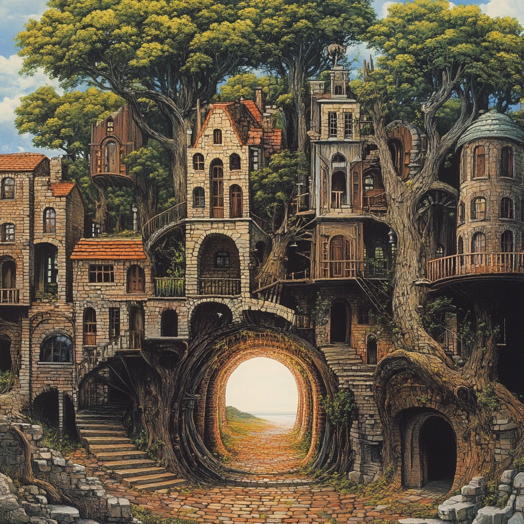 Jacek Yerka Midjourney AI style | Painters | Midlibrary