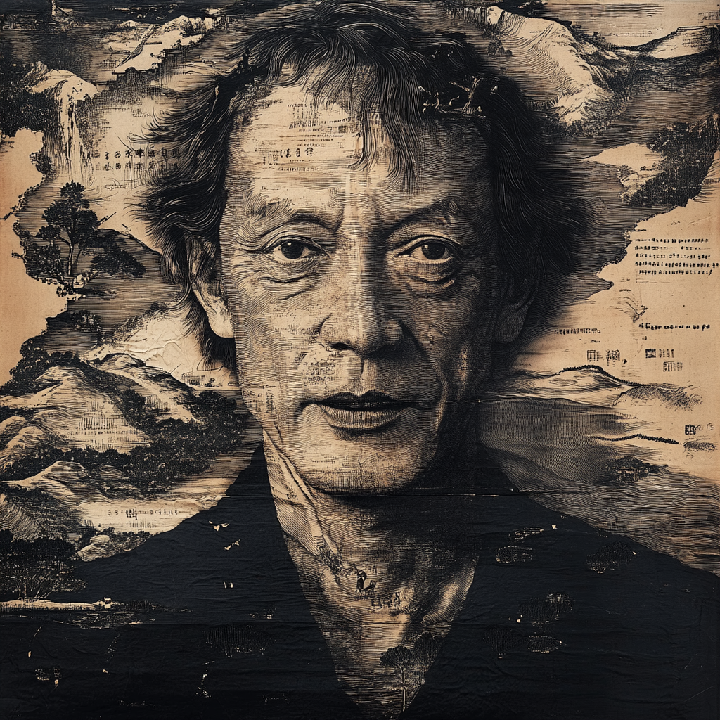 Xu Bing Midjourney AI style | Sculptors + Installation Artists | Midlibrary