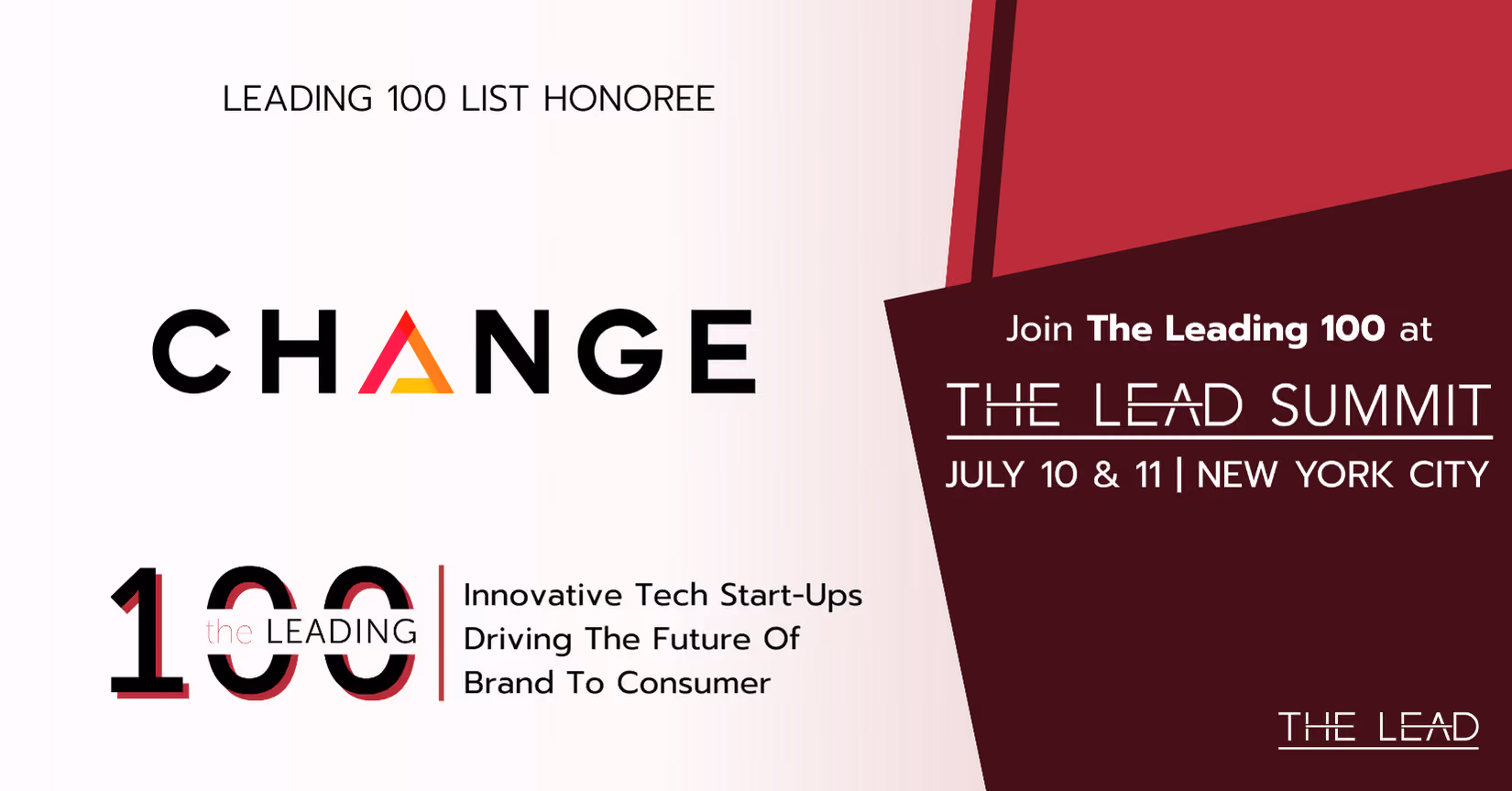 Change chosen as a Leading 100 company