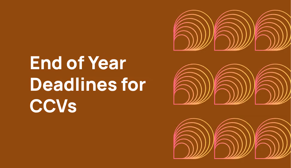 End-of-year deadlines for commercial co-venturers 2025