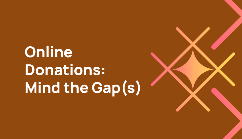 Online donations: mind the gap(s)