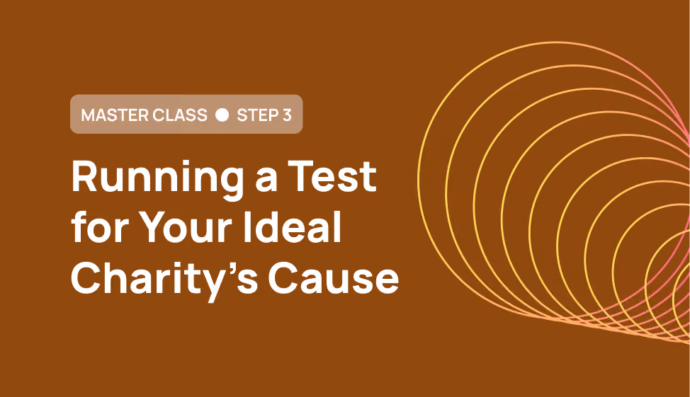 Ecommerce Master Class Step 3: Running a Test for Your Ideal Charity's Cause 