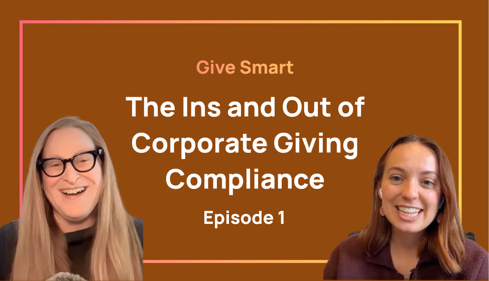 Give Smart: The Ins and Out of Corporate Giving Compliance | Episode 1 with Vikki Karan