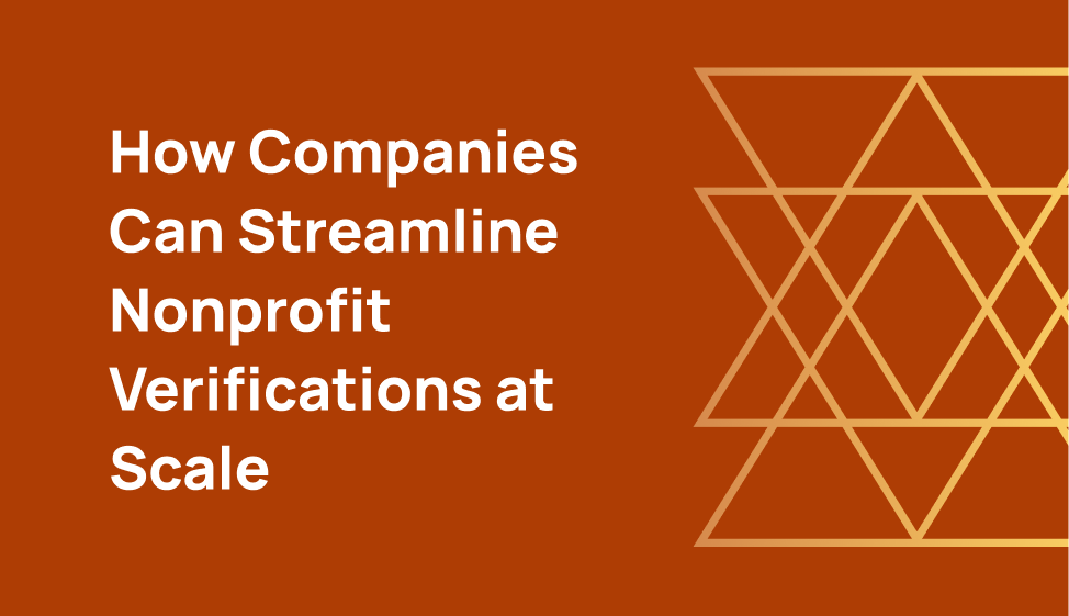 How to verify nonprofits at scale