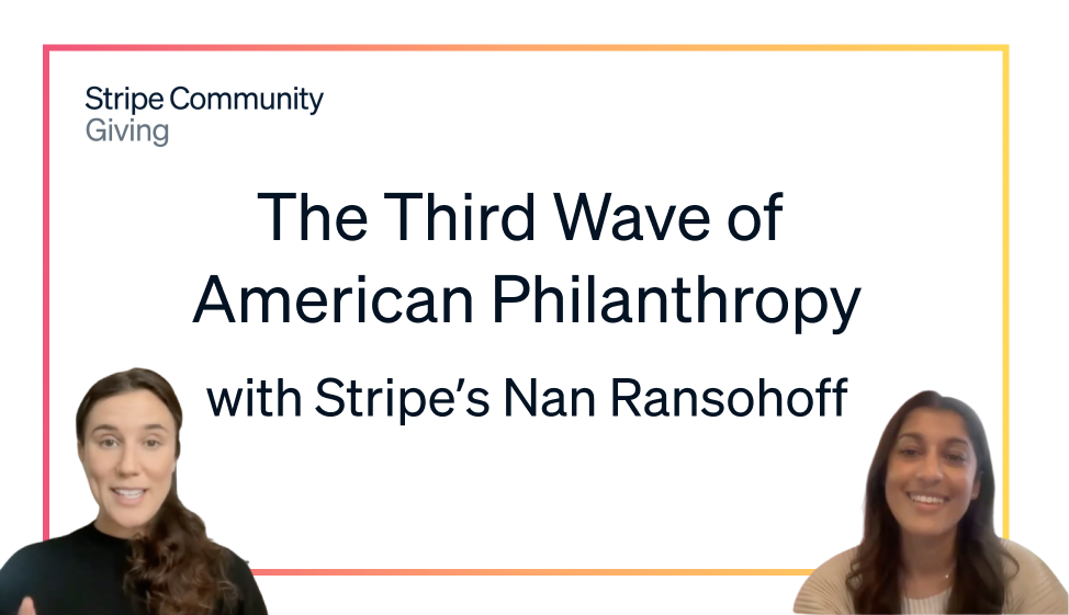 The third wave of philanthropy with Nan Ransohoff