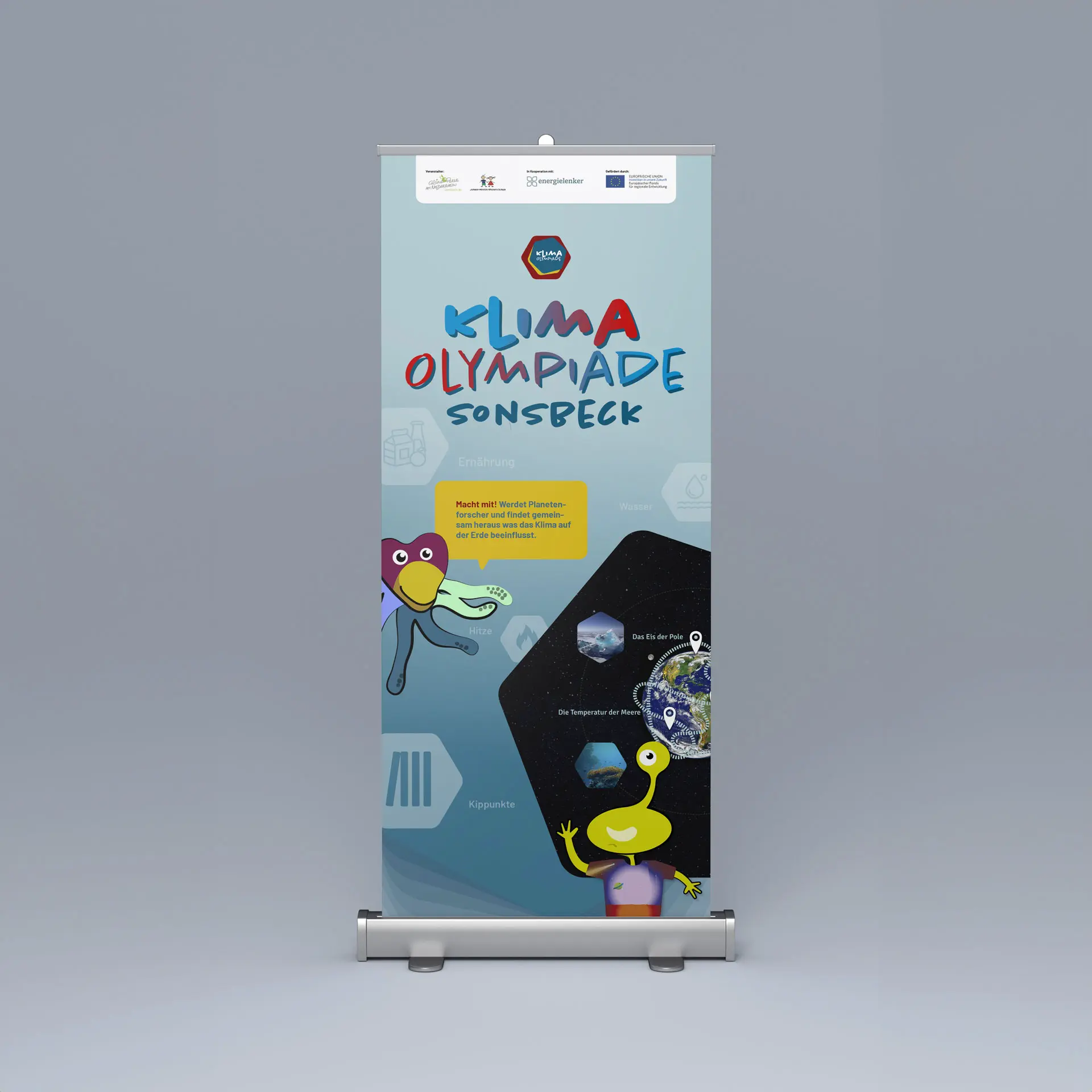 Banner zur Klima-Olympiade Sonsbeck