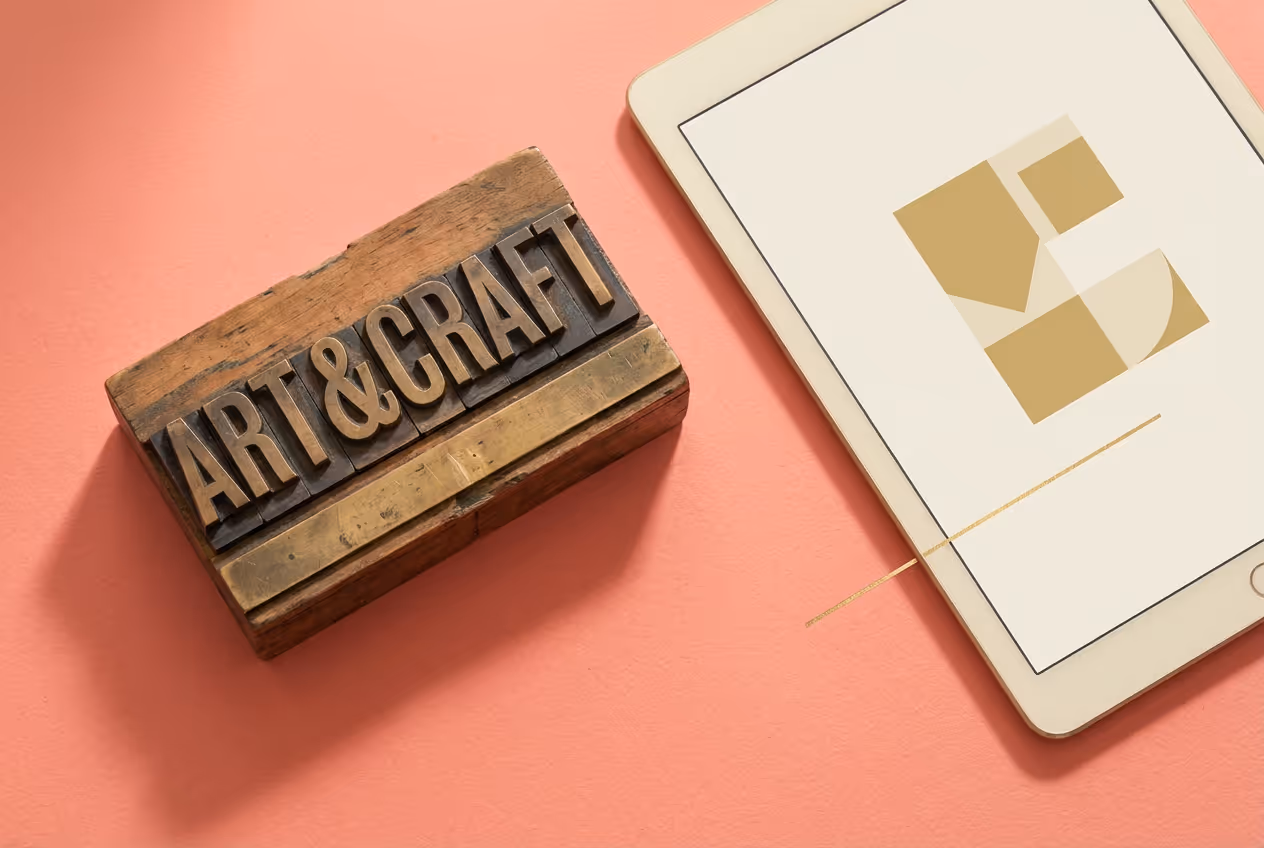 A vintage wooden letterpress