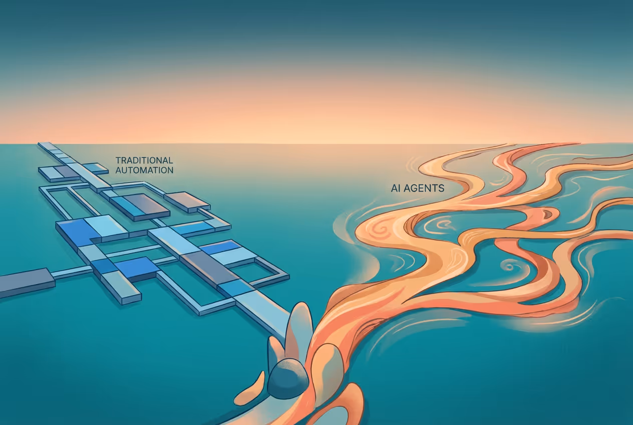 An illustration contrasting the rigid