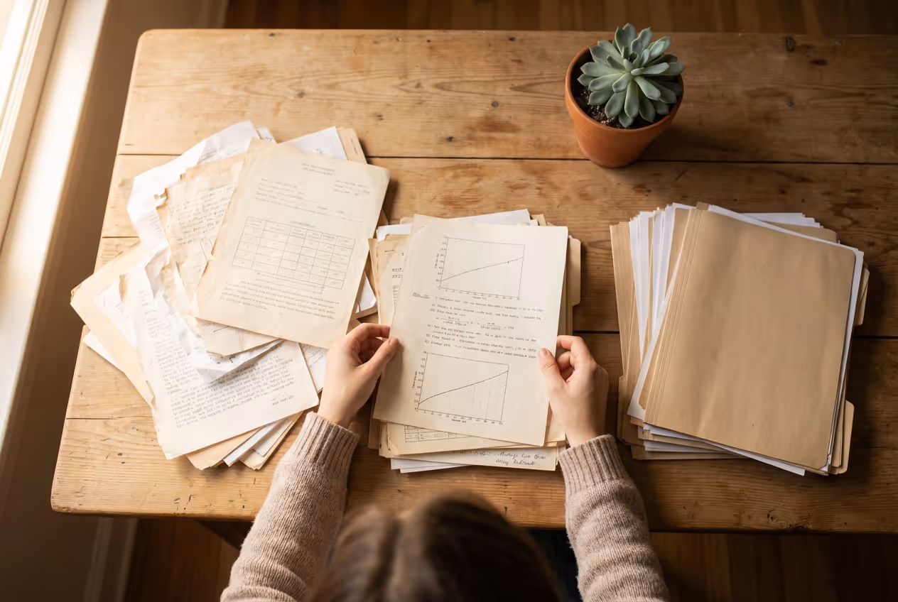 An overhead view of a