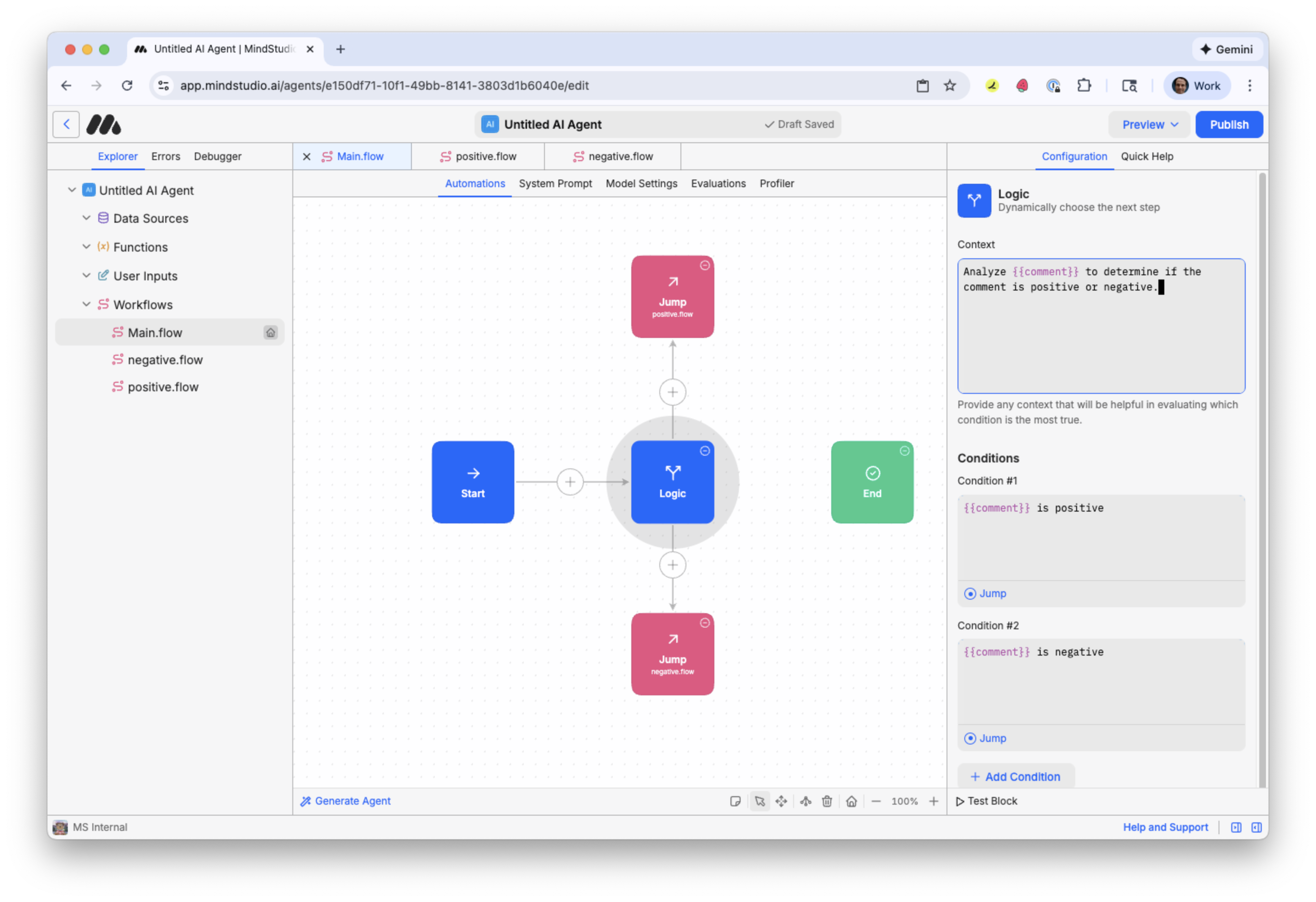 Click the bottomost Jump block