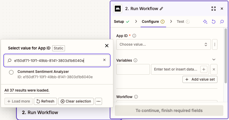 Select the MindStudio AI agent by its name