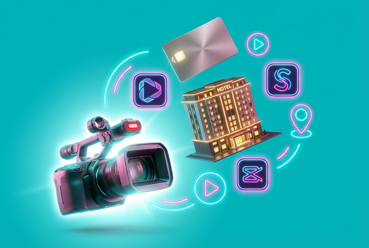 Video camera, hotel,