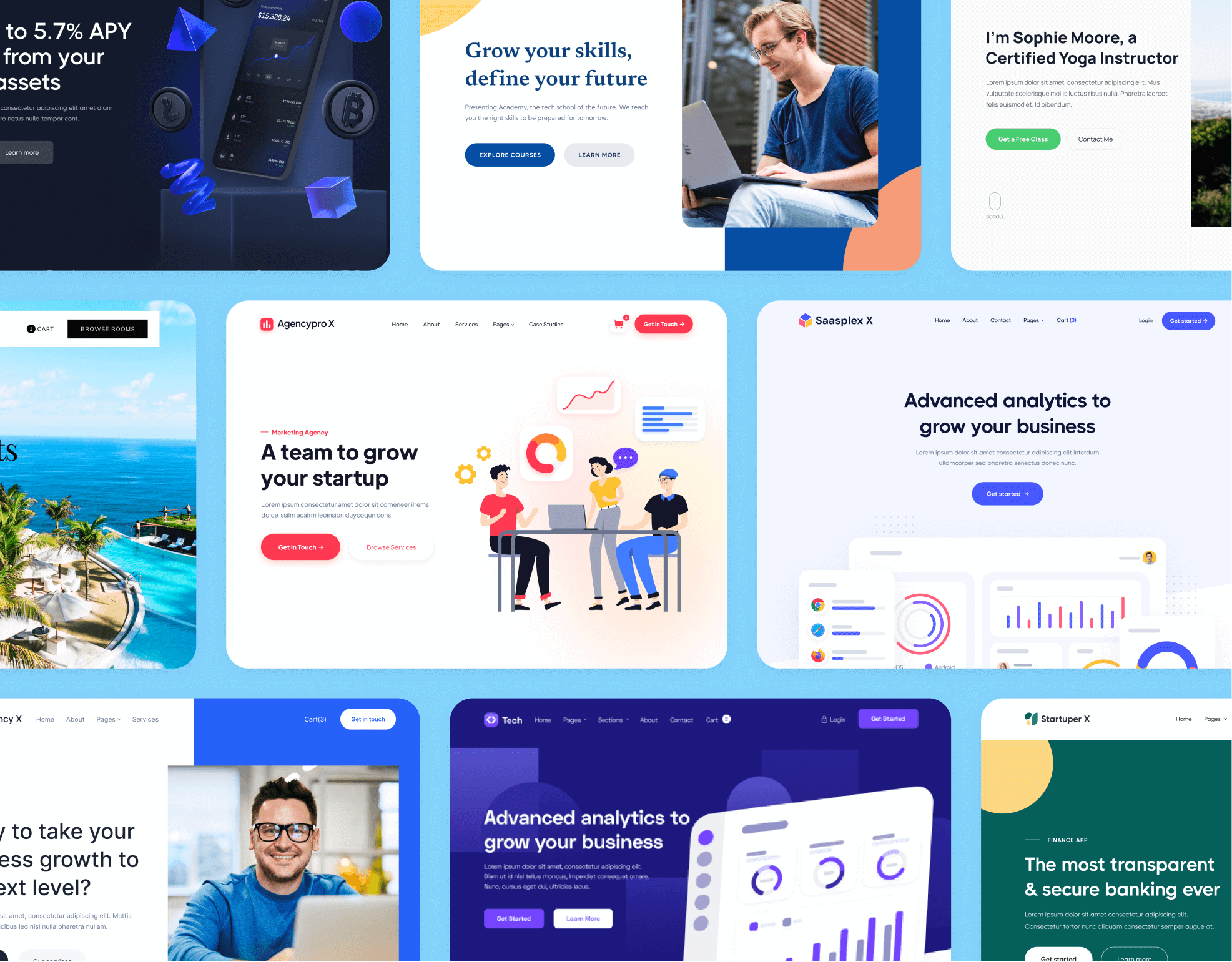 You X - Browse Templates - Personal Brand Webflow Template