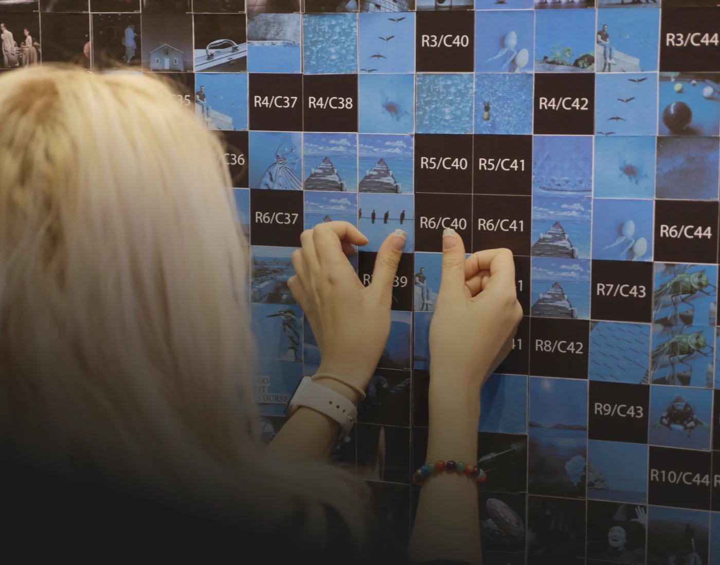 Colour analysis in the mosaic software determines the ideal position for every photo tile
