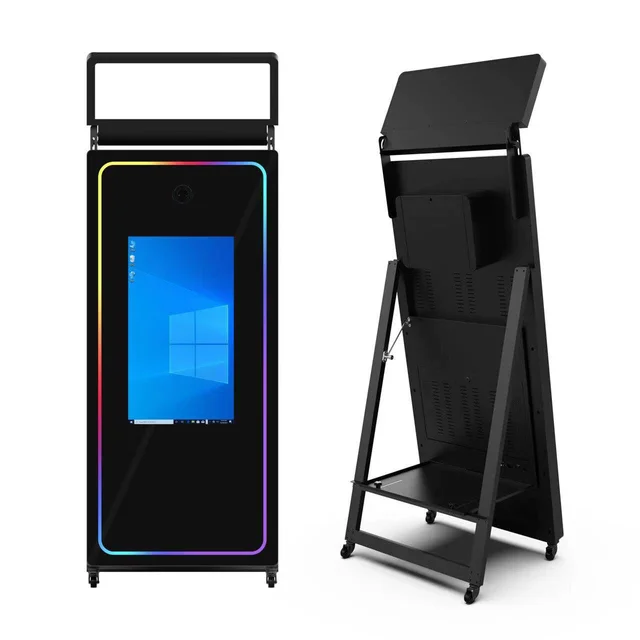 Magic iMirror shown from the front and the back