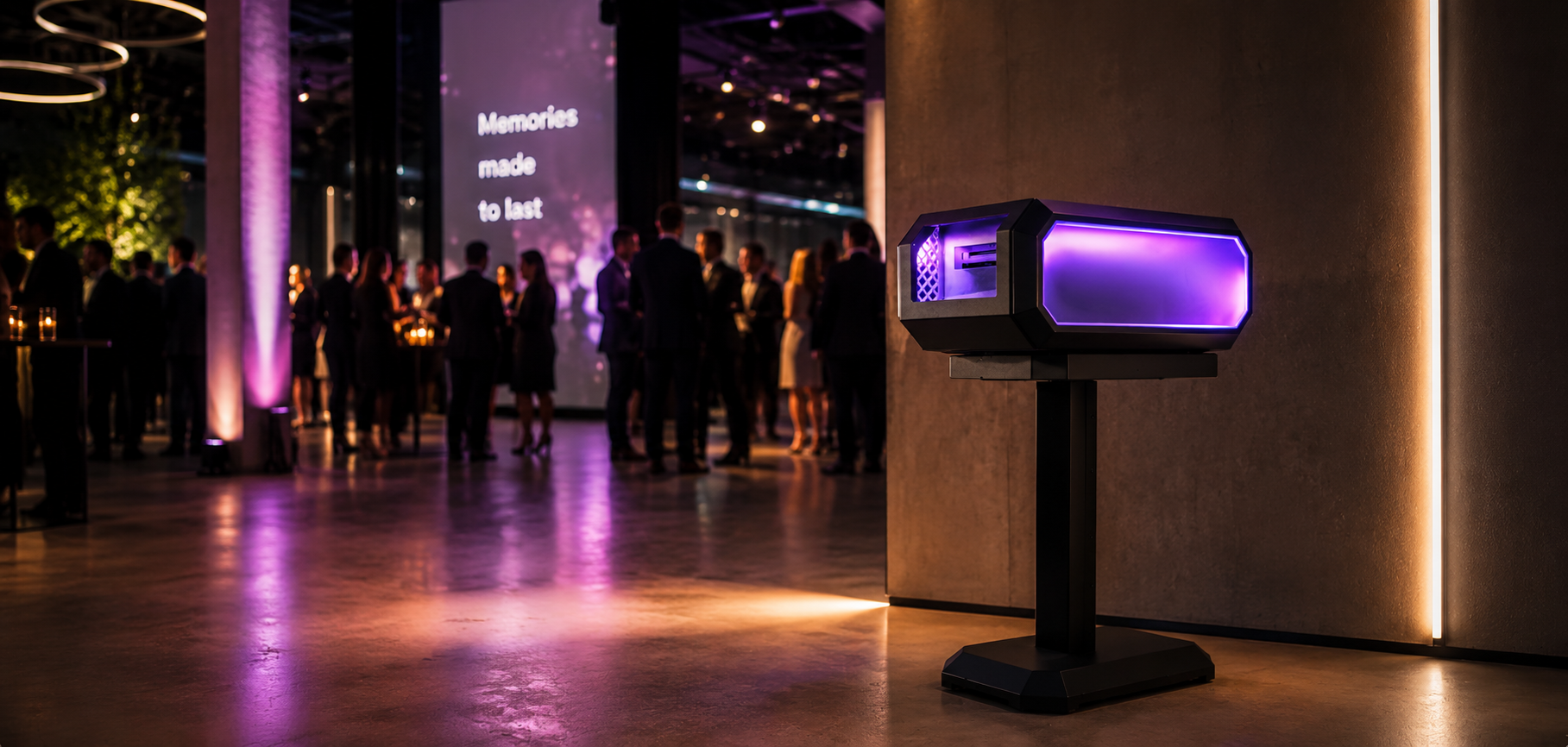 FiestaPics AI Guest Booth in use at an event in Vienna