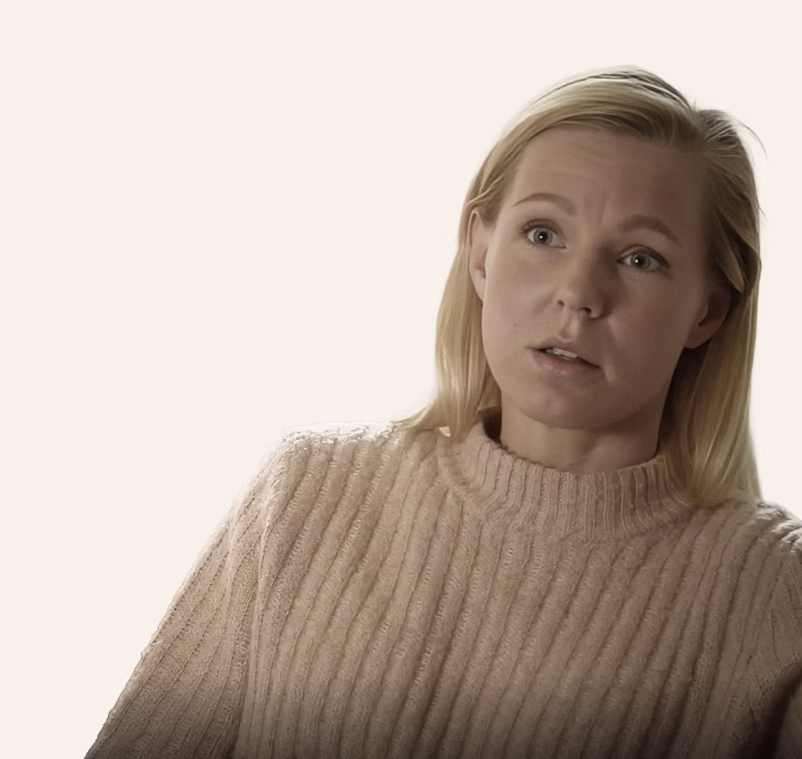 Caroline, pasient hos Åreknuteklinikkene