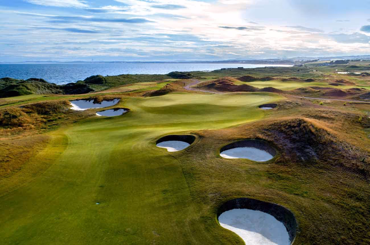 4th hole at Dumbarnie golf links