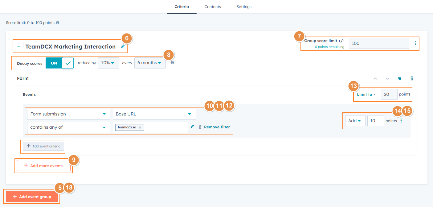 hubspot-scoring-criteria-setting