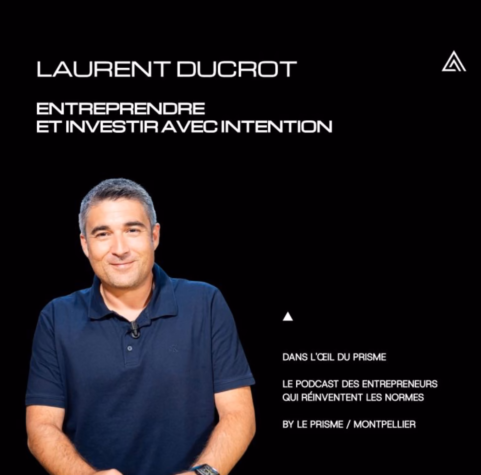 Chef d'entreprise invité du podcast Dans l'Œil du Prisme sur l'entrepreneuriat
