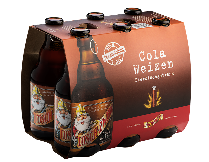 Sixpack der Sorte Cola Weizen