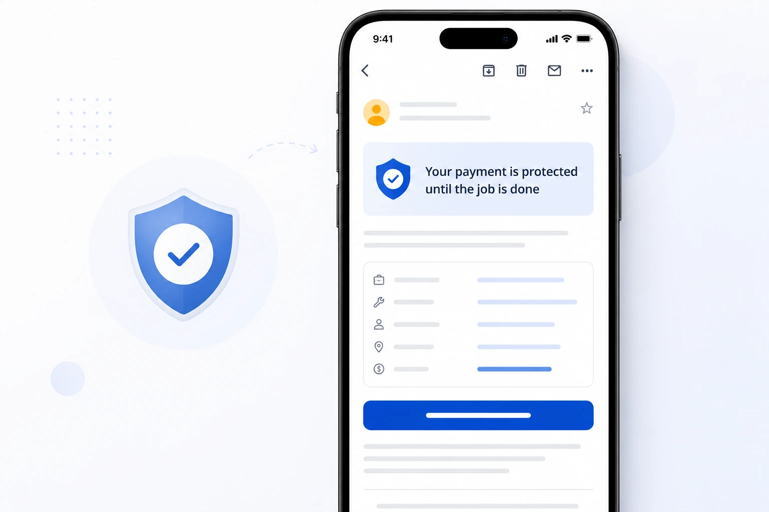 Customer protection email as received
