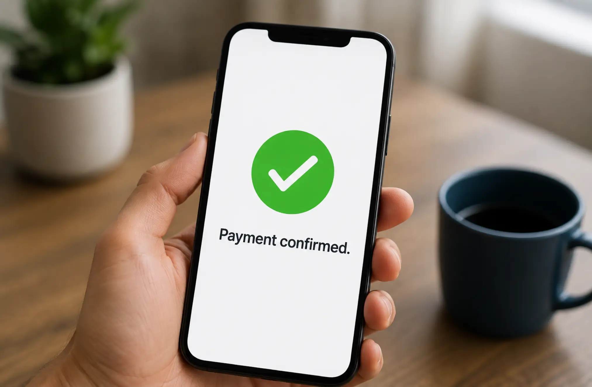 A property owner confirming completed work before payment is released