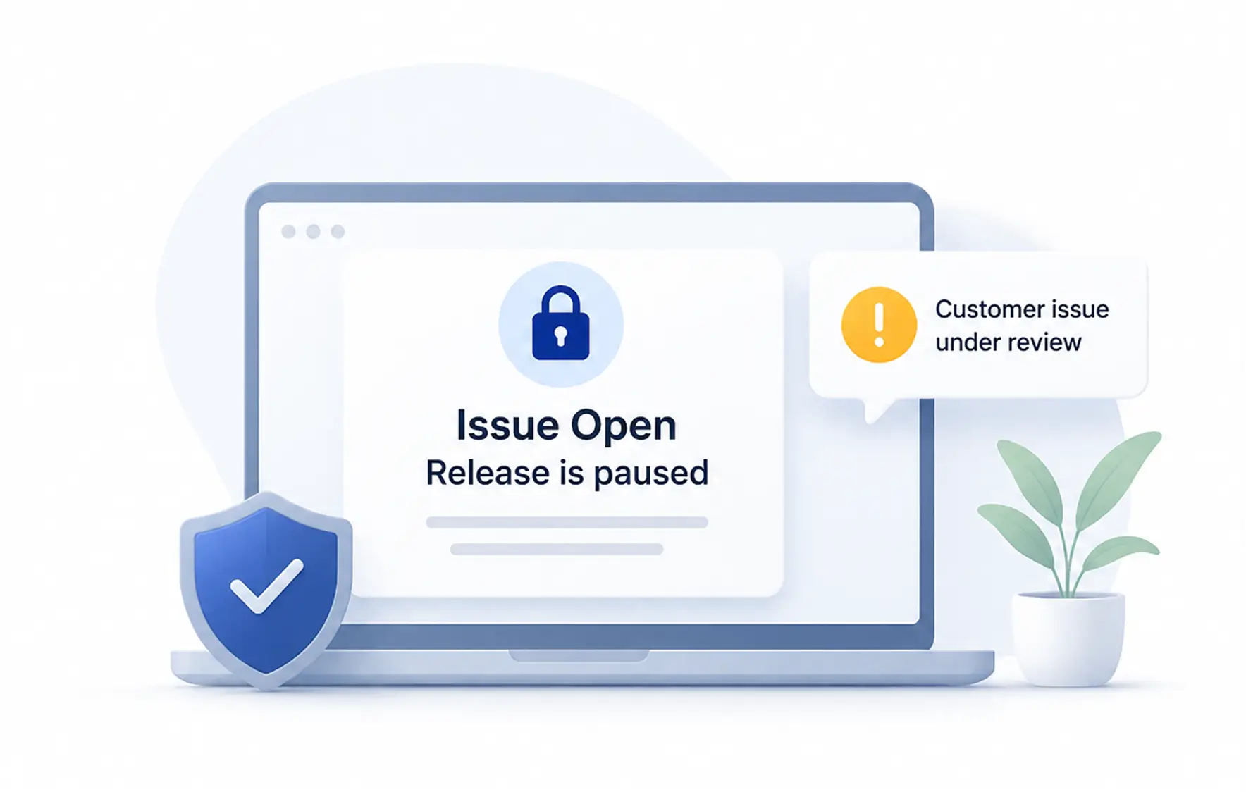 A payment held under protection while an open issue is resolved