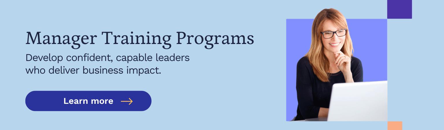 CTA banner for manager training programs