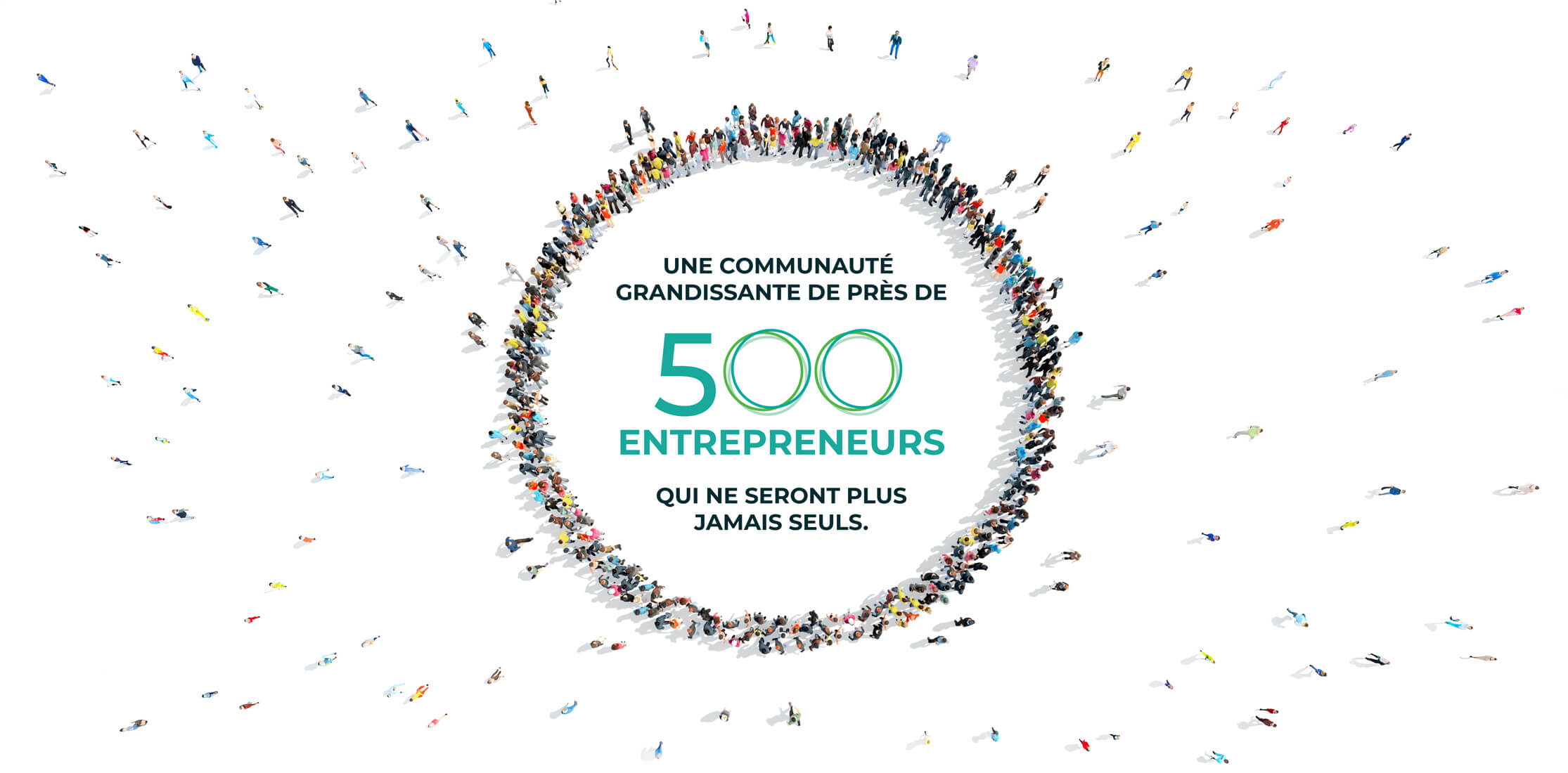 Une communauté grandissante de près de 500 entrepreneurs qui ne seront plus jamais seuls.