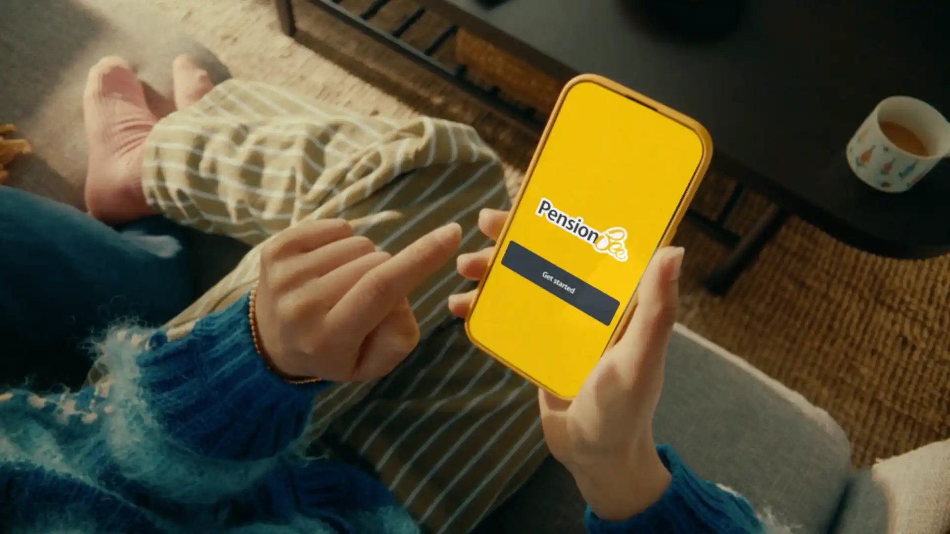 Pension Bee Advert phone