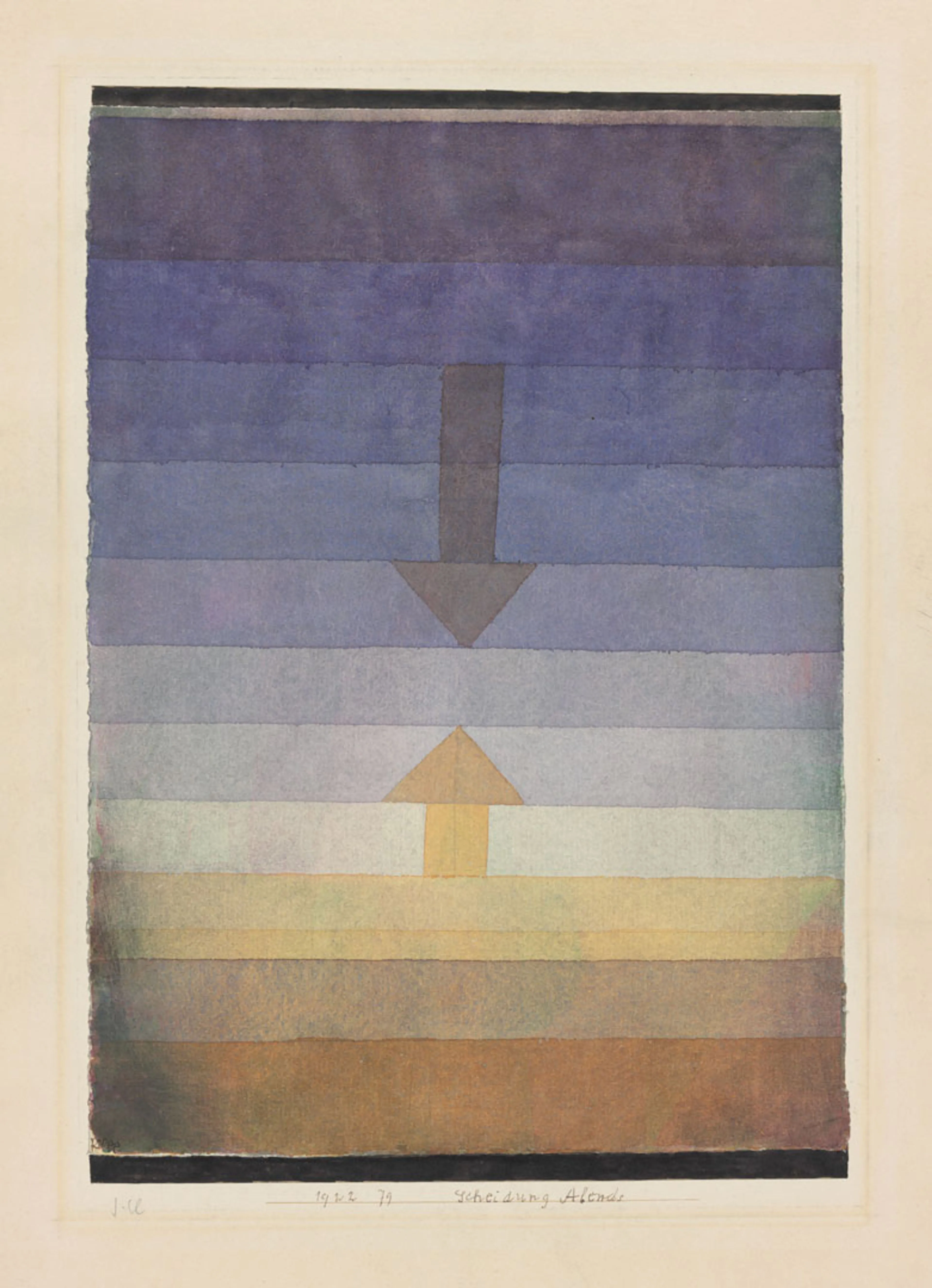 Paul Klee, Scheidung Abends, 1922, 79, Zentrum Paul Klee, Bern, Schenkung Livia Klee