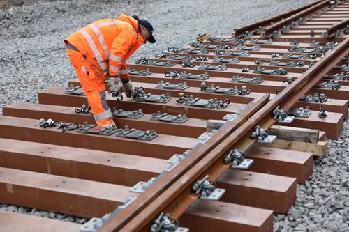 Gleisbett Schutzgitter