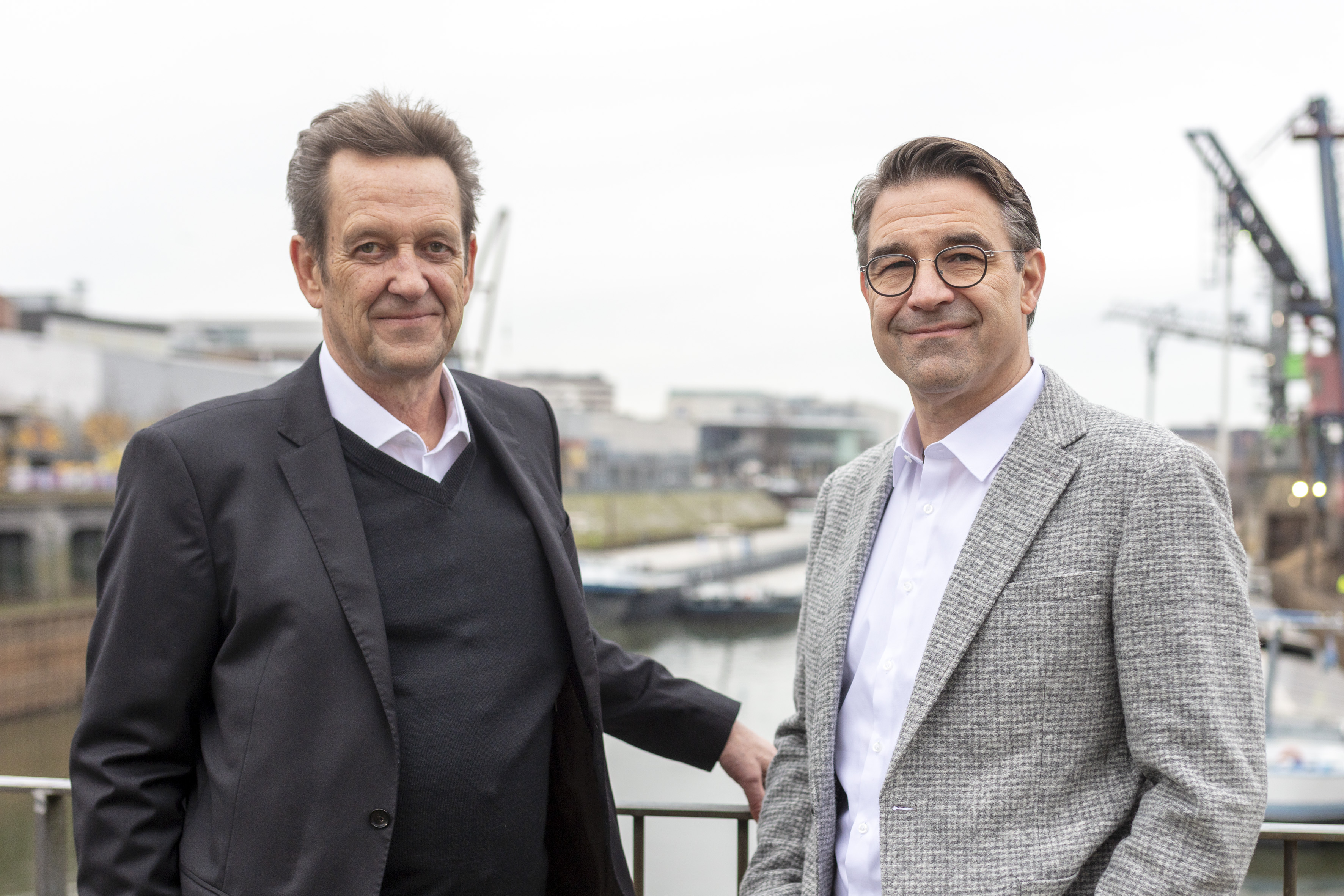 Geschäftsführerwechsel bei RheinCargo: Peter Ehler (l.) folgt auf Sascha Odermatt, der sich wieder ganz seinen Aufgaben als NDH-Geschäftsführer widmet.