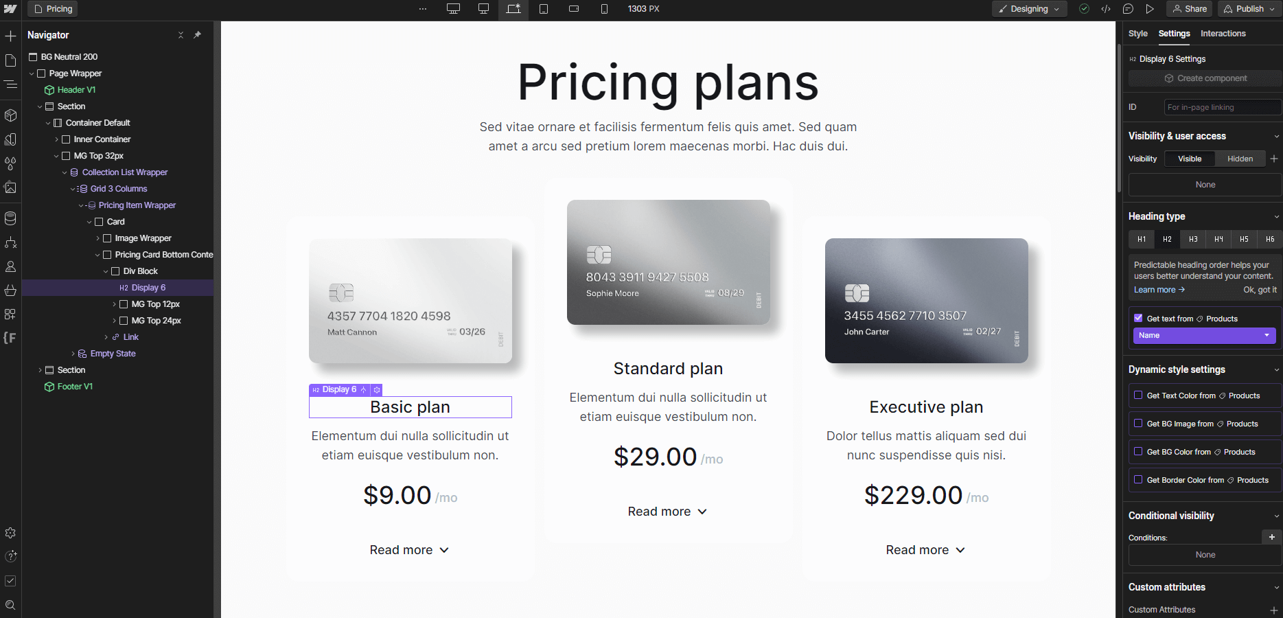 Ecommerce Content - Bnkify X Webflow Template