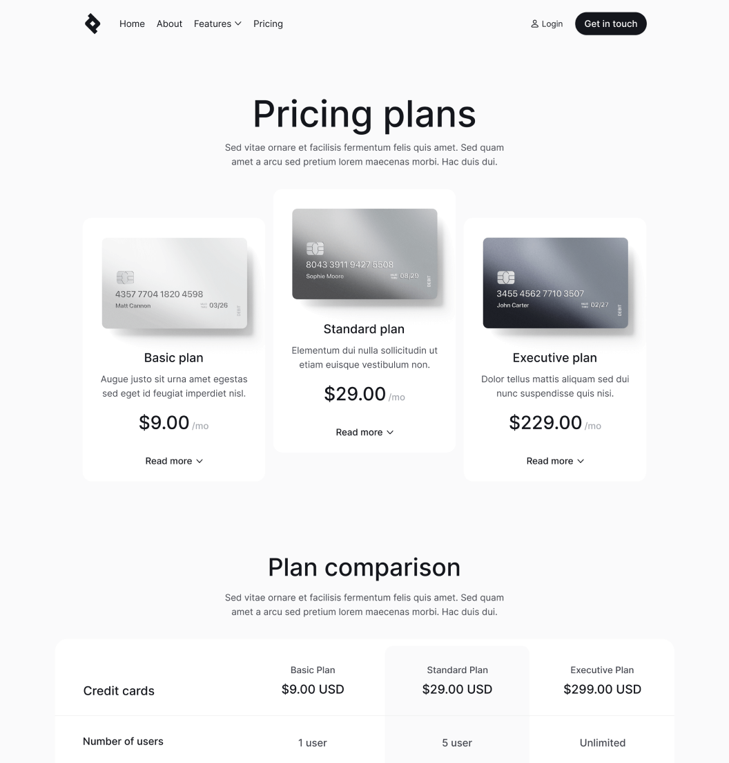 Bnkify X - Pricing Page - Bank And Fintech Webflow Template