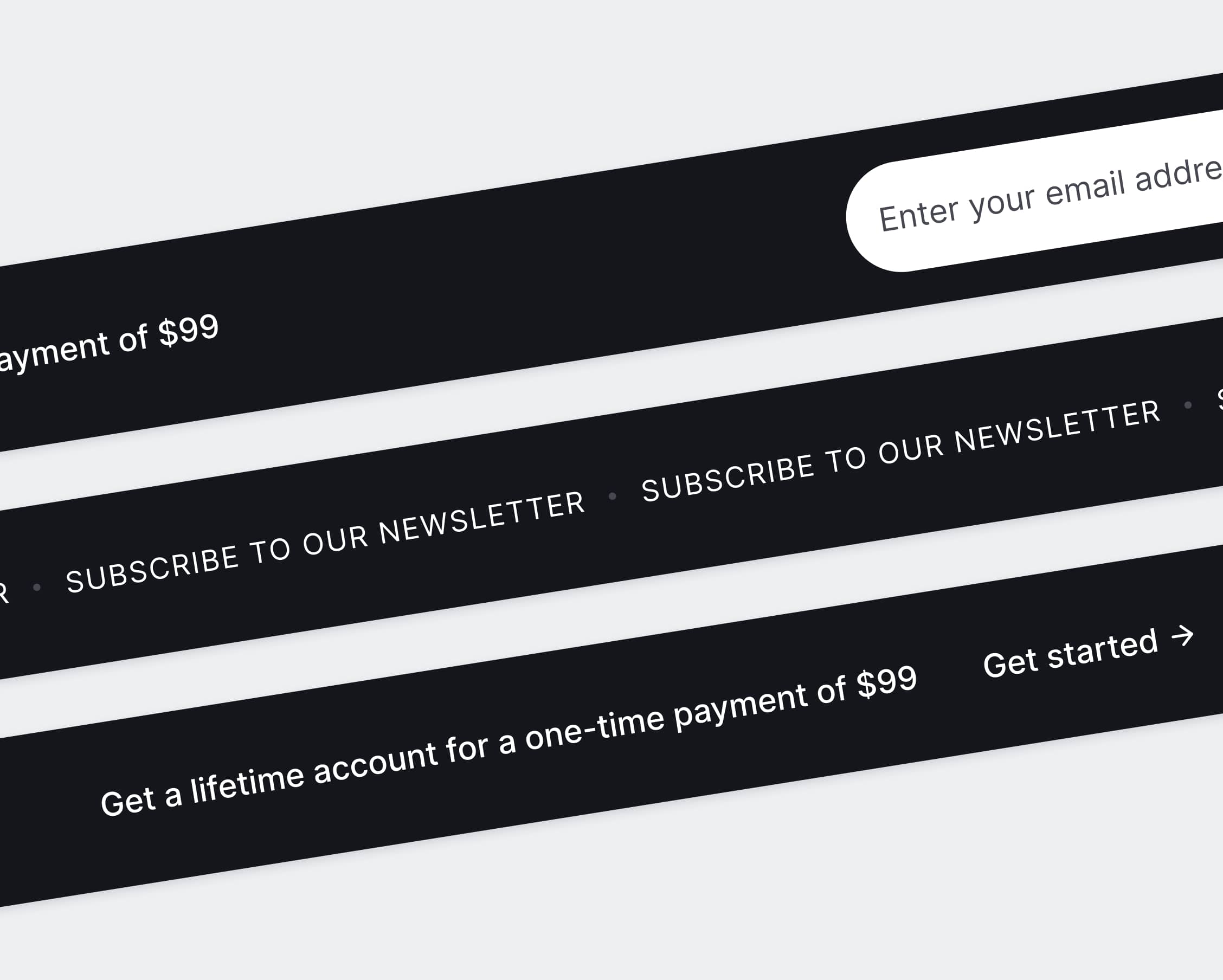 Bnkify X - Notification Bars - Bank And Fintech Webflow Template