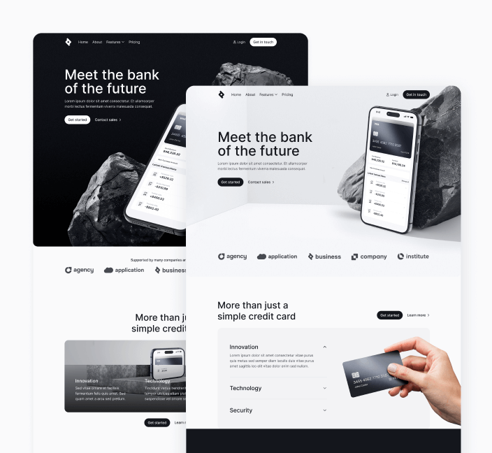 Bnkify X - Pages Included - Bank And Fintech Webflow Template