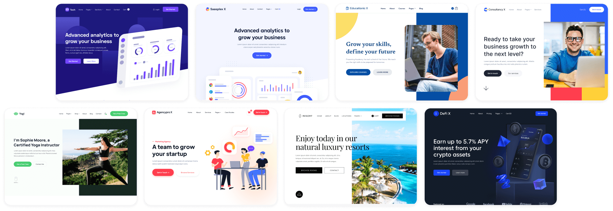 Bnkify X - Browse All Templates - Bank and Fintech Webflow Template