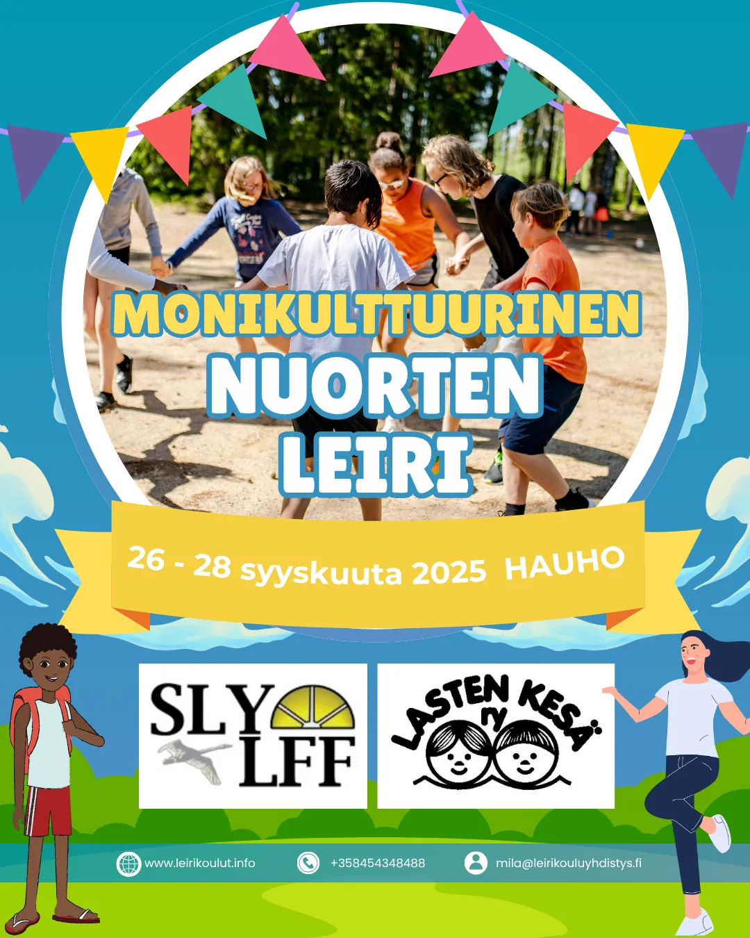 Monikulttuuristen lasten ja nuorten leiri Hauholla 26.-28.9.2025