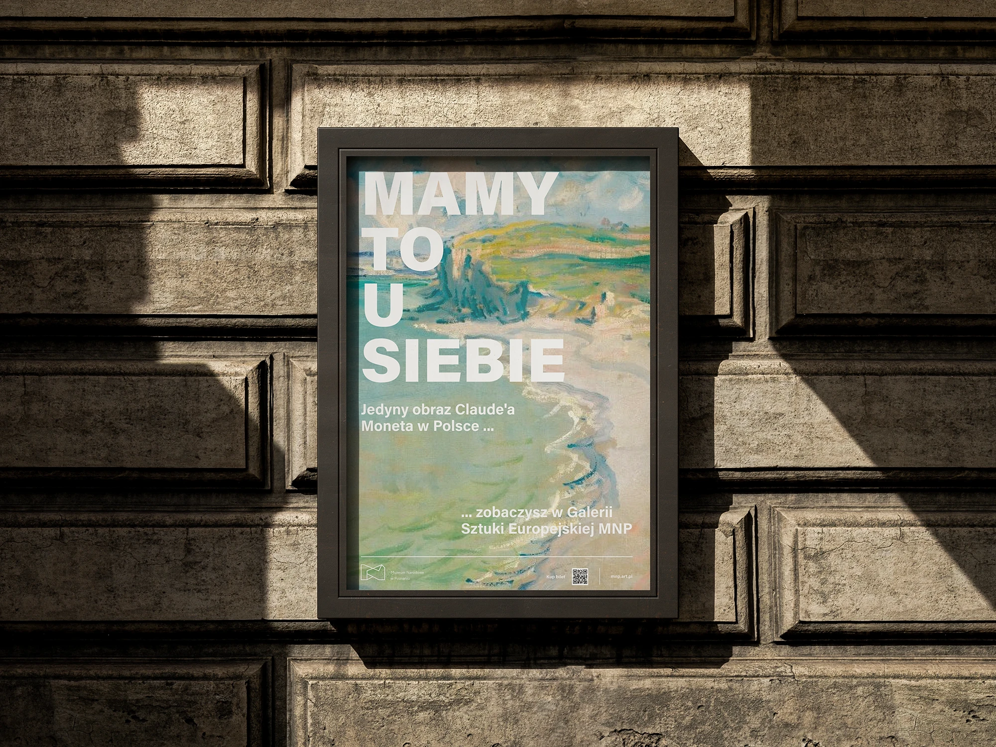 Plakat kampanii „Mamy to u siebie” z obrazem Claude'a Moneta