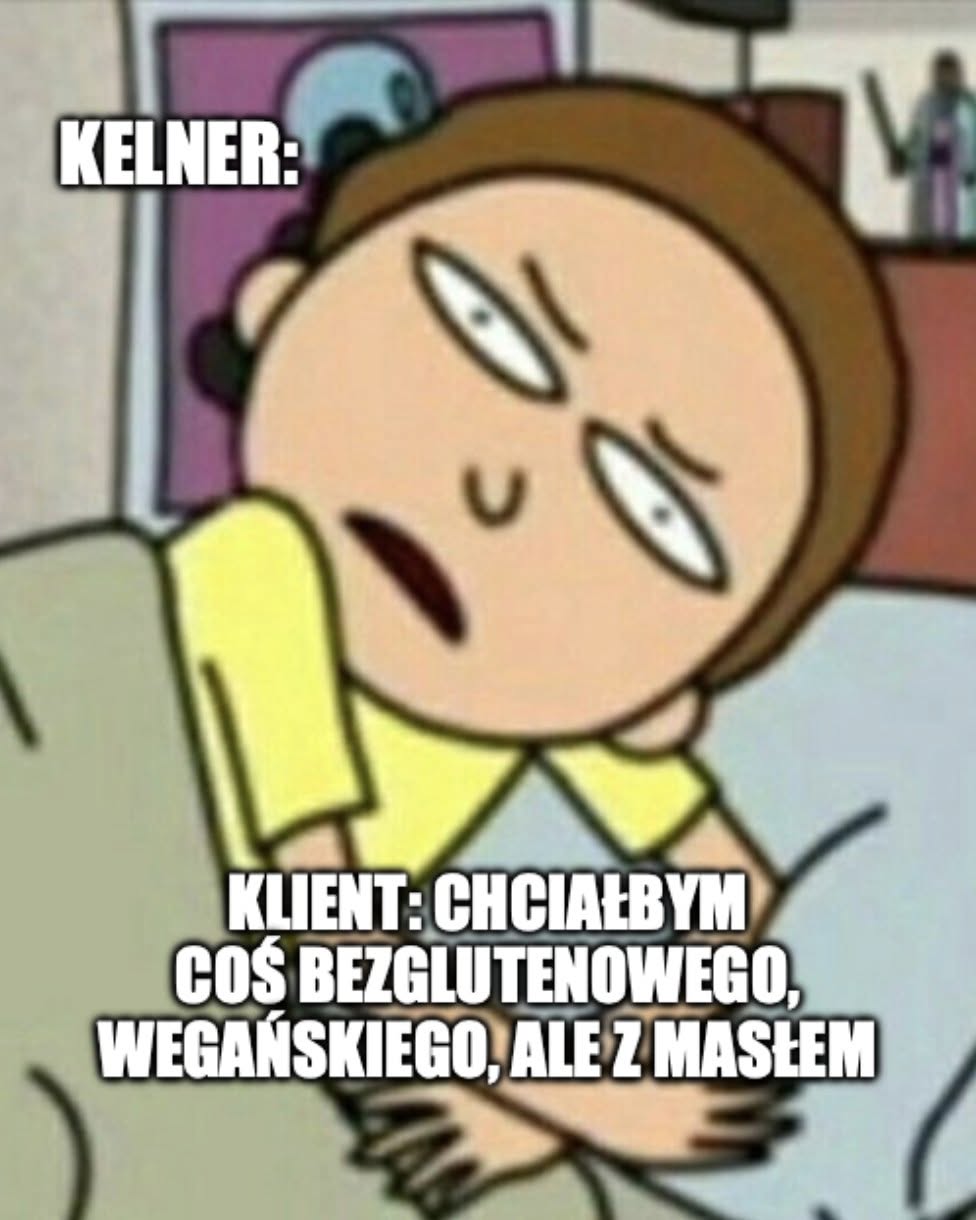 Mem Wingin o rozmowie kelnera z klientem