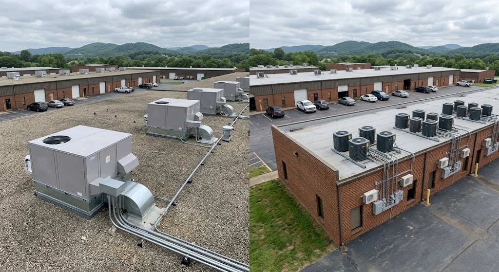 What's the Difference Between Rooftop Units and Split Systems for Commercial Buildings?