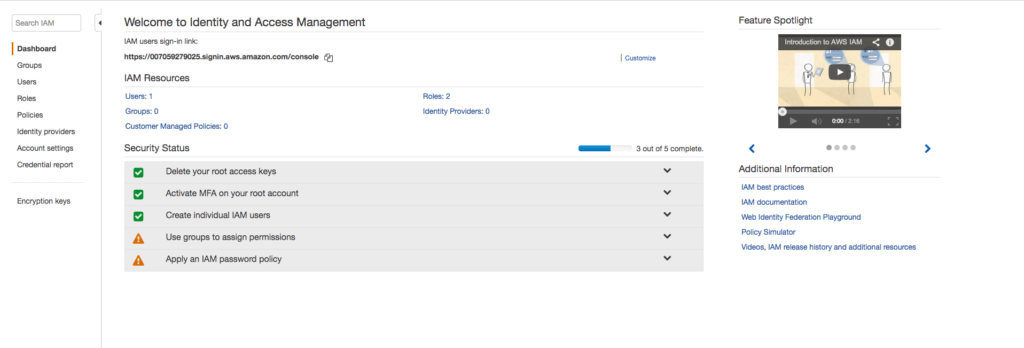 aws management console