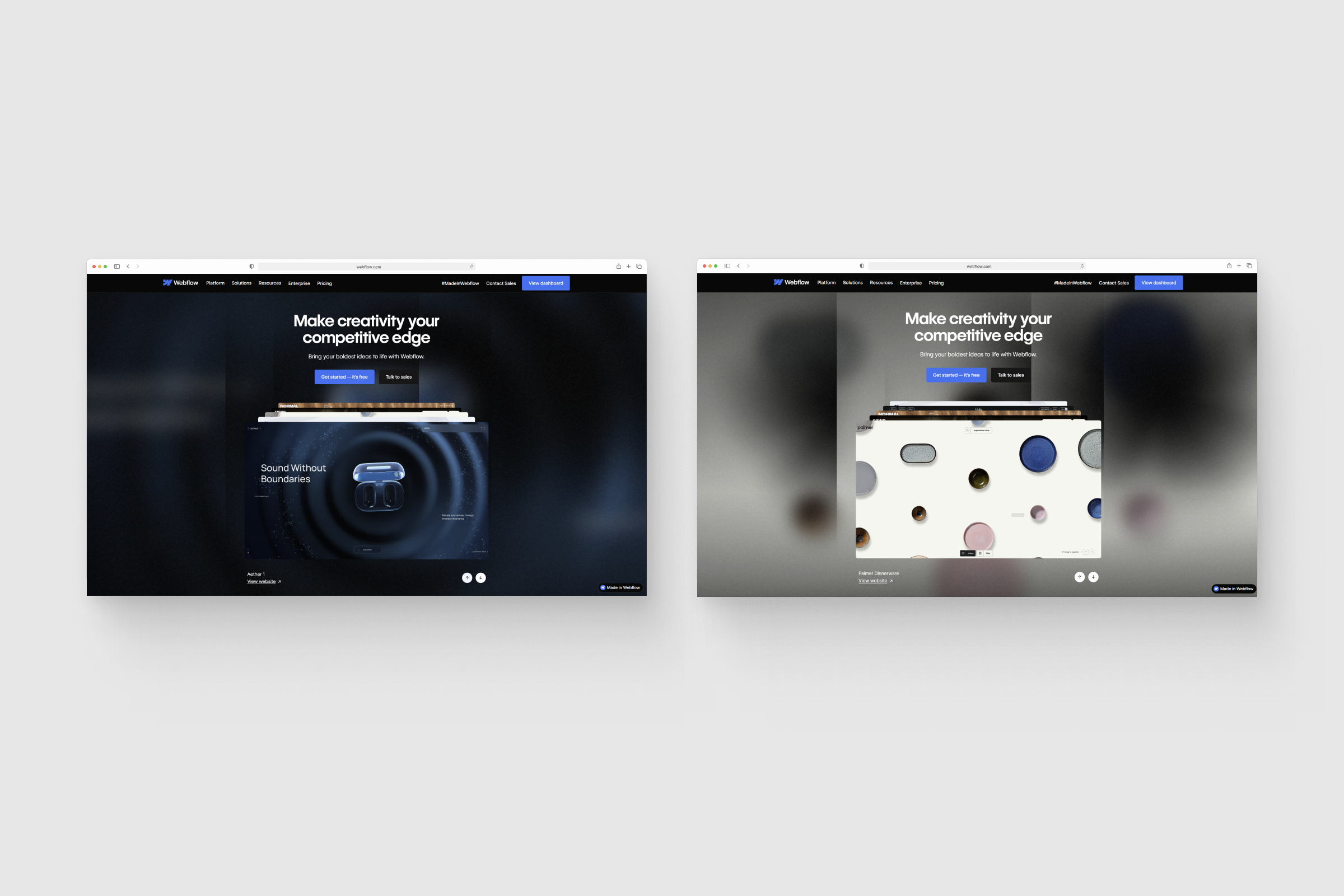 A screenshot from a case study 