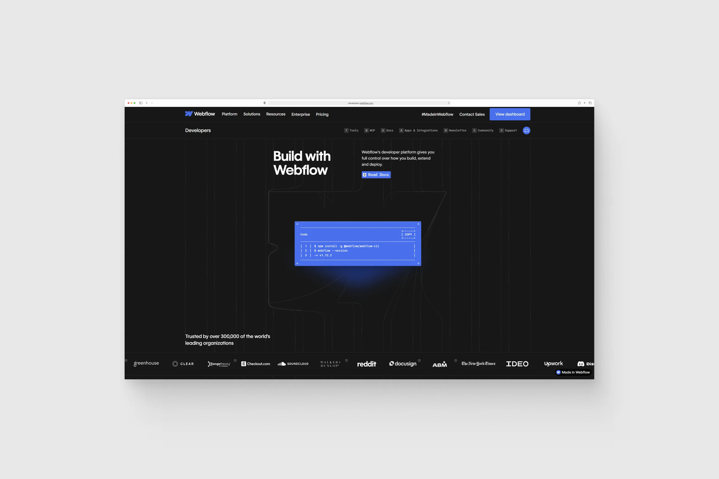 A screenshot from a case study 