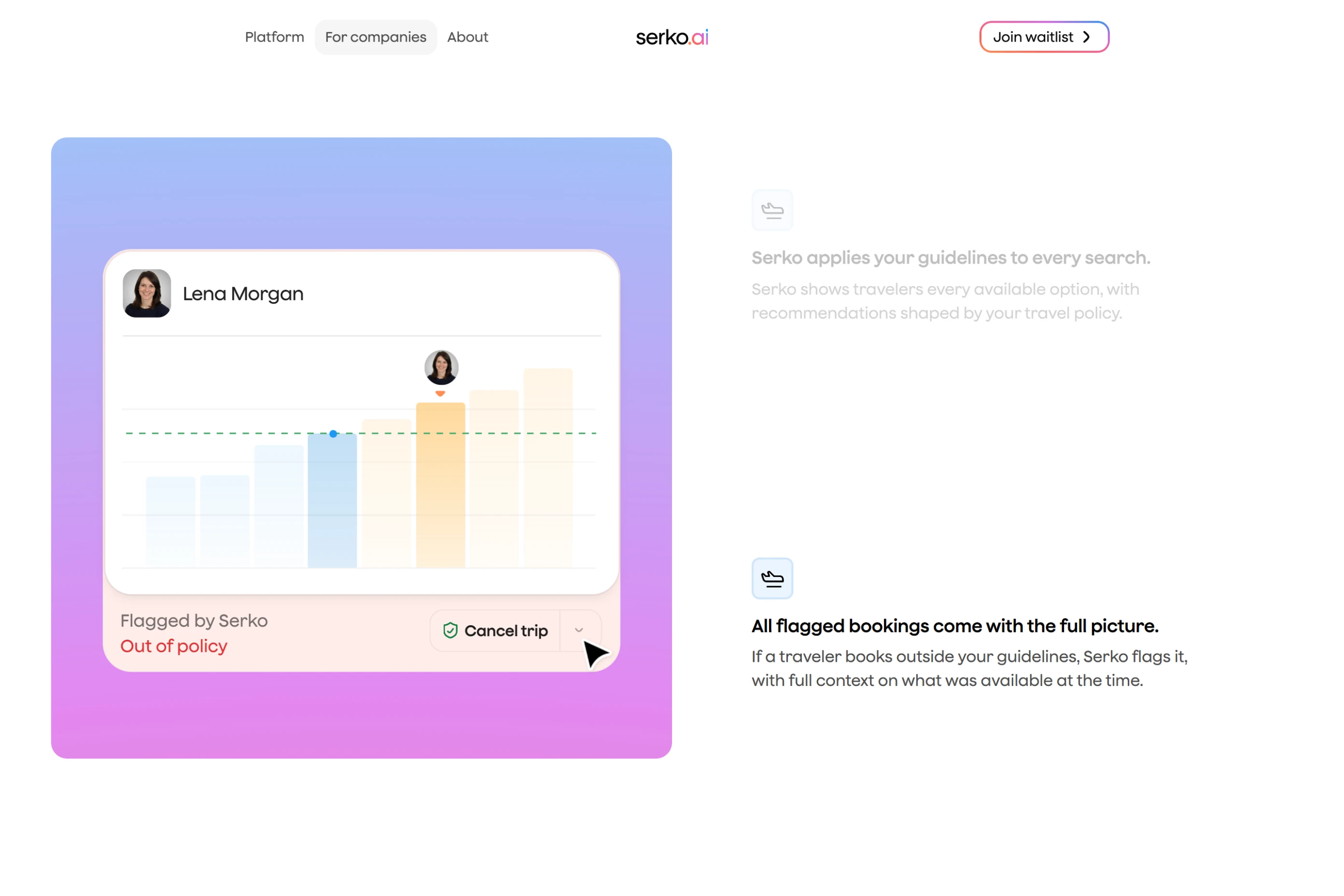 A screenshot from a case study 